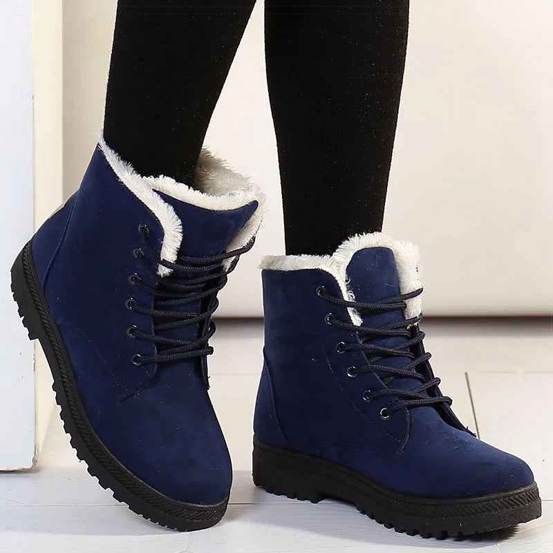 Winter Ankle Boots | Lace-Up Women’s