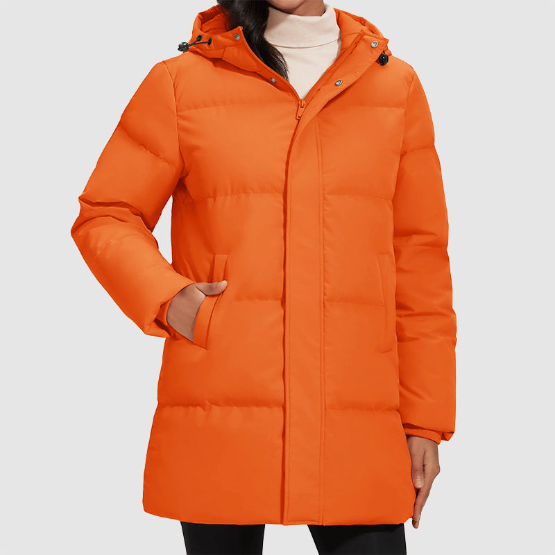 Women's Down Jacket – Quilted Puffer Coat