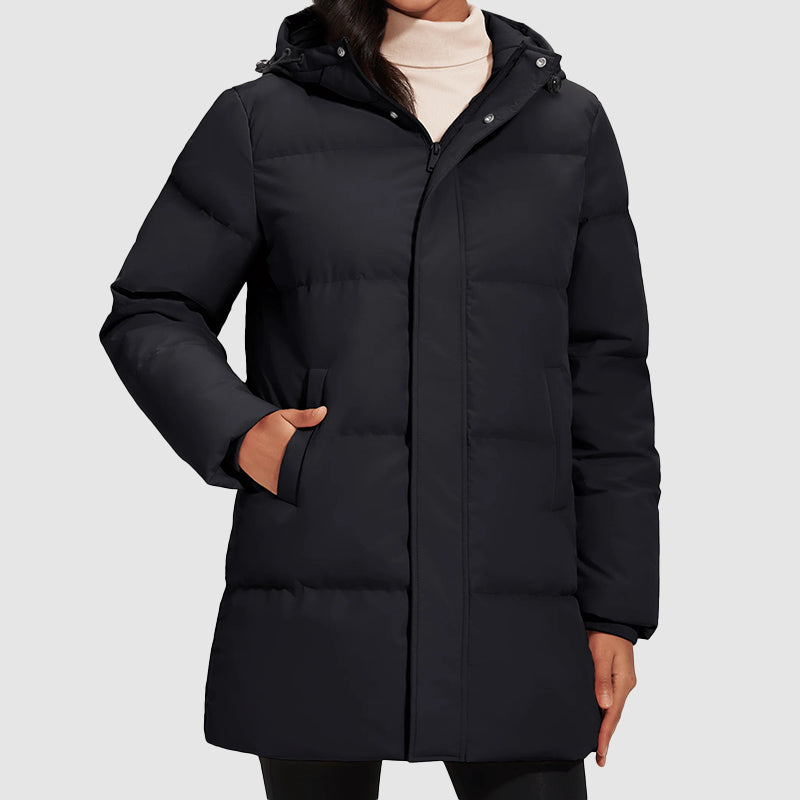 Women's Down Jacket – Quilted Puffer Coat