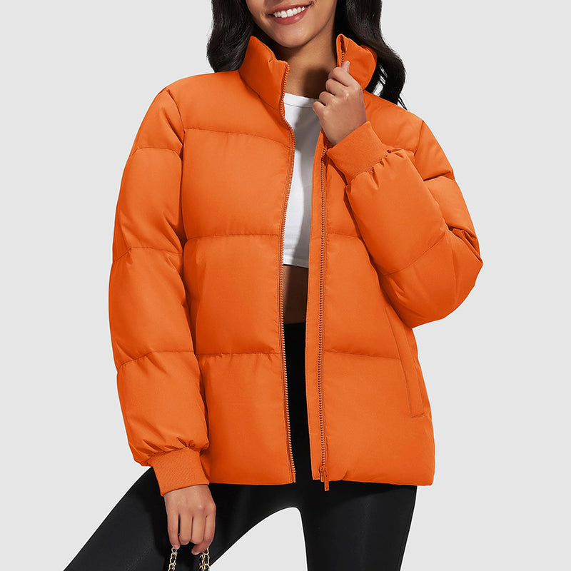 Women's Down Puffer Jacket | Water-Resistant Mid-Length Coat