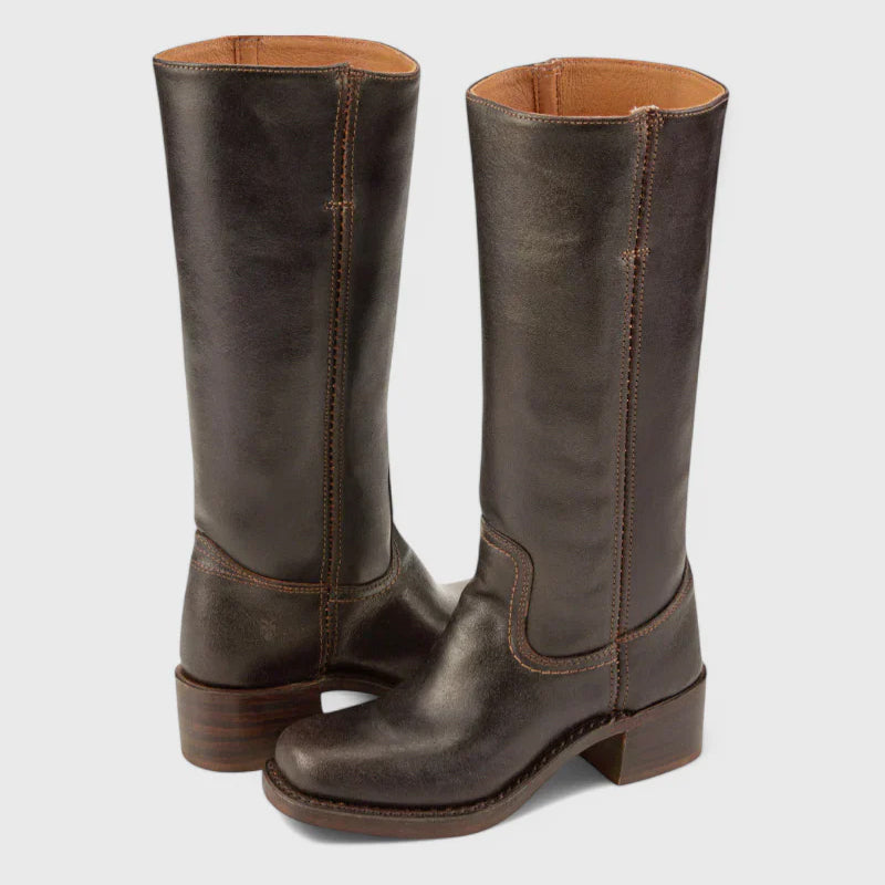Women's Tall Western Boots with Square Toe