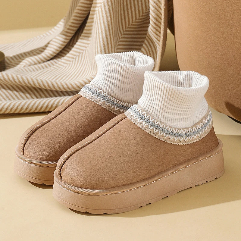 Plush Indoor Slipper Boots Cozy
