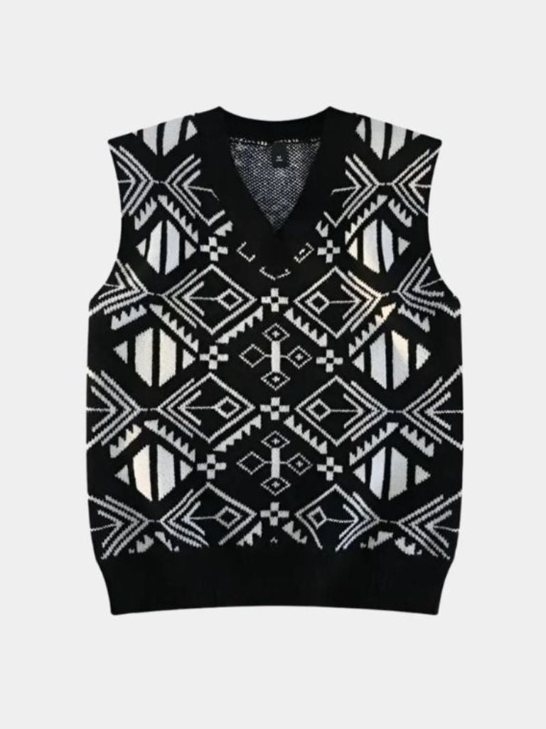 Vintage Knit Vest | Retro Knitwear Fashion