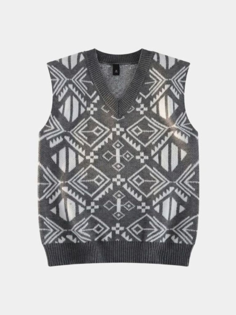 Vintage Knit Vest | Retro Knitwear Fashion