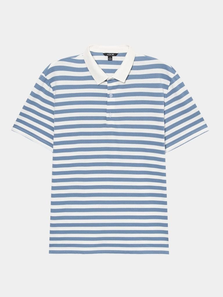 Aqua Nautical Polo – Classic Stylish Shirt