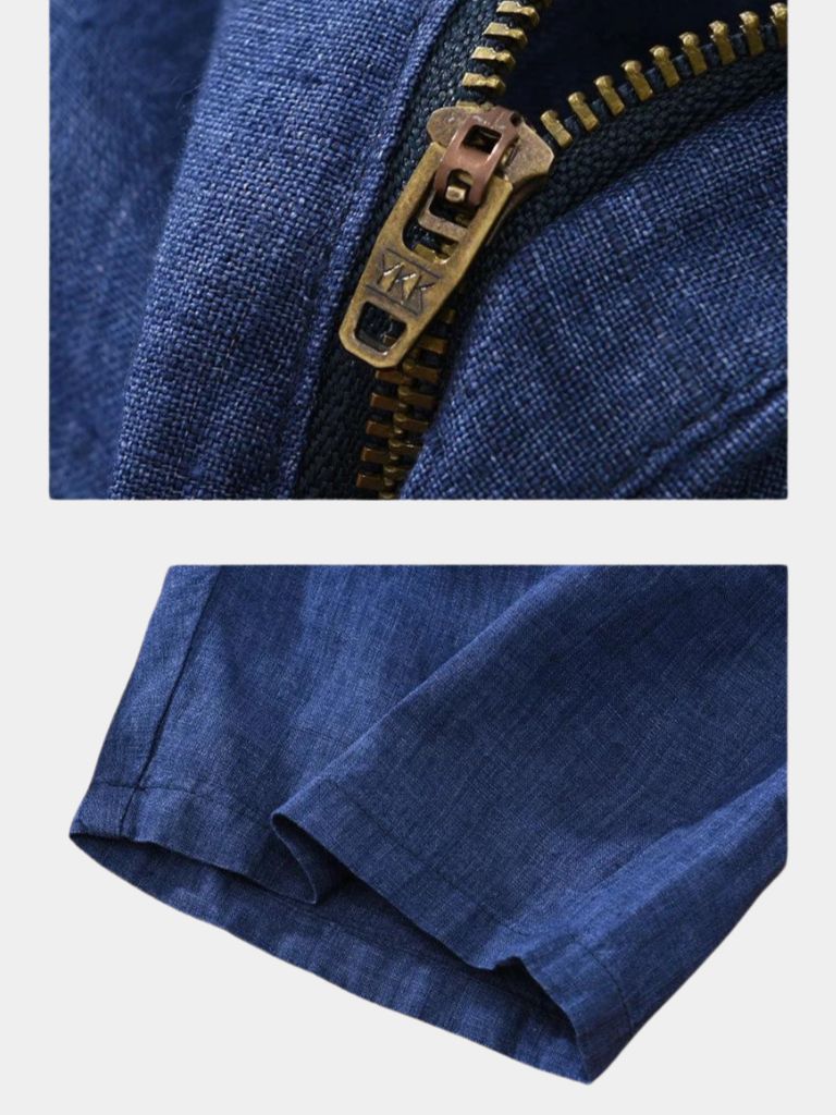 Linen Shorts - Bleu Horizon