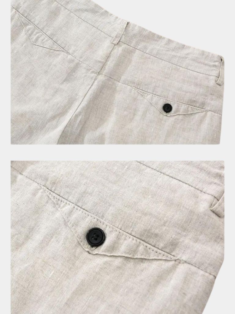 Linen Shorts - Bleu Horizon