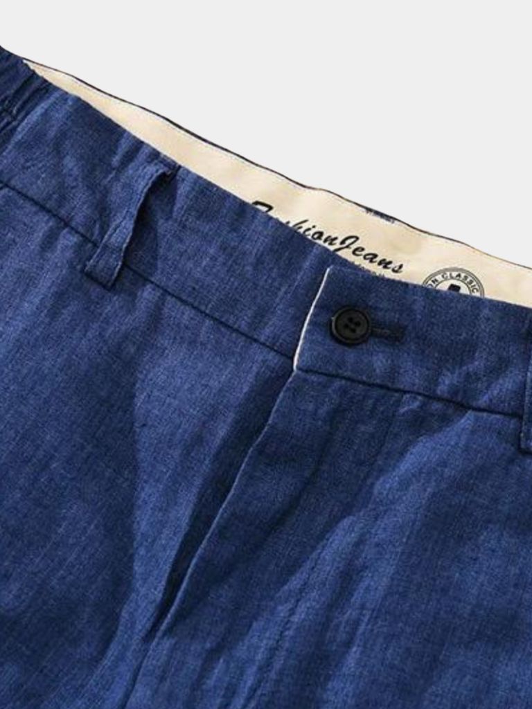 Linen Shorts - Bleu Horizon