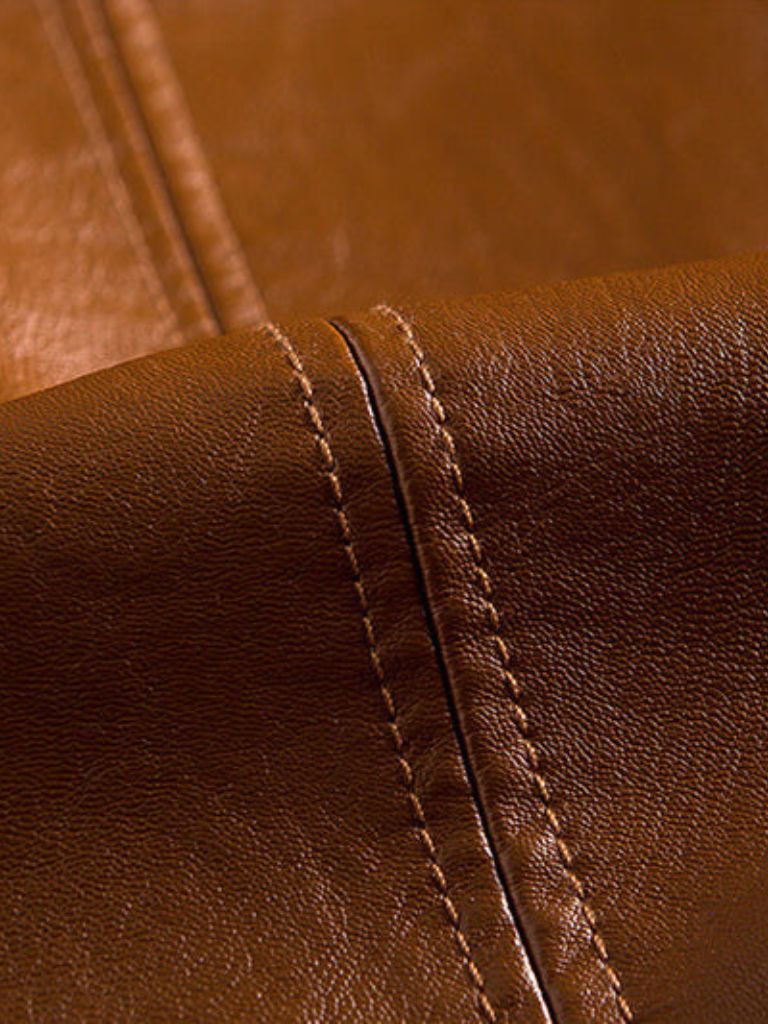 Caramel Leather Jacket - Viretti Milano