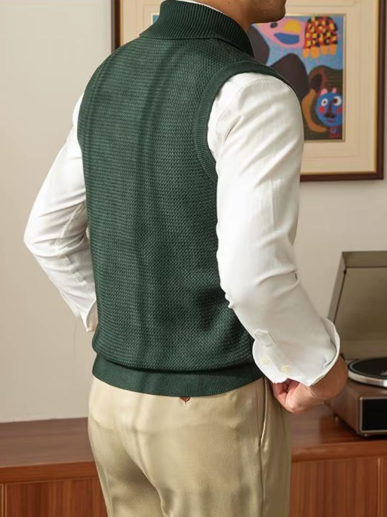 Knit Vest Waistcoat – Luxury Italian Knitwear