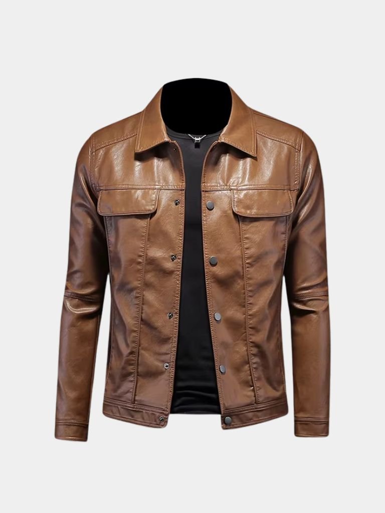 Bronze Leather Jacket | Premium Italian Style