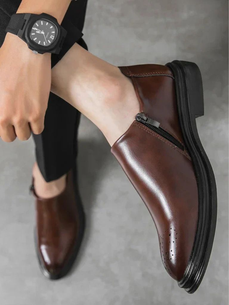 Brown Leather Dress Shoes | Sophisticated Style
