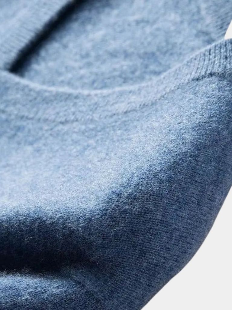 Cashmere V-Neck Sweater | Luxury Wool Blend