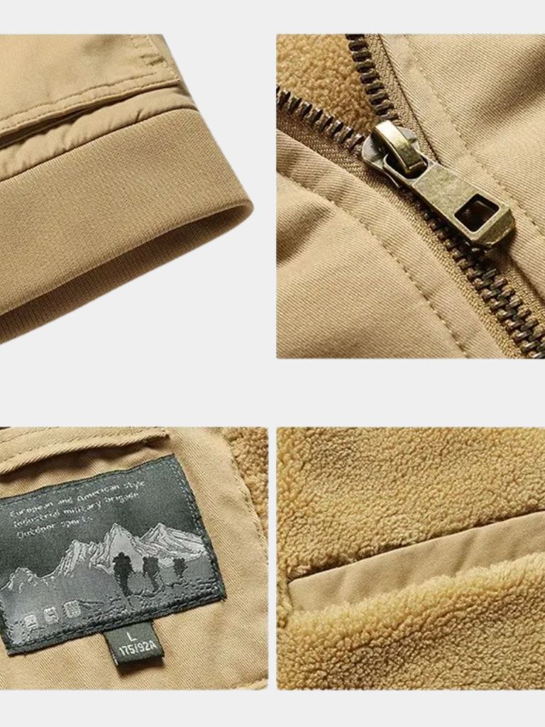 Casual Fleece Jacket - Classic Bomber