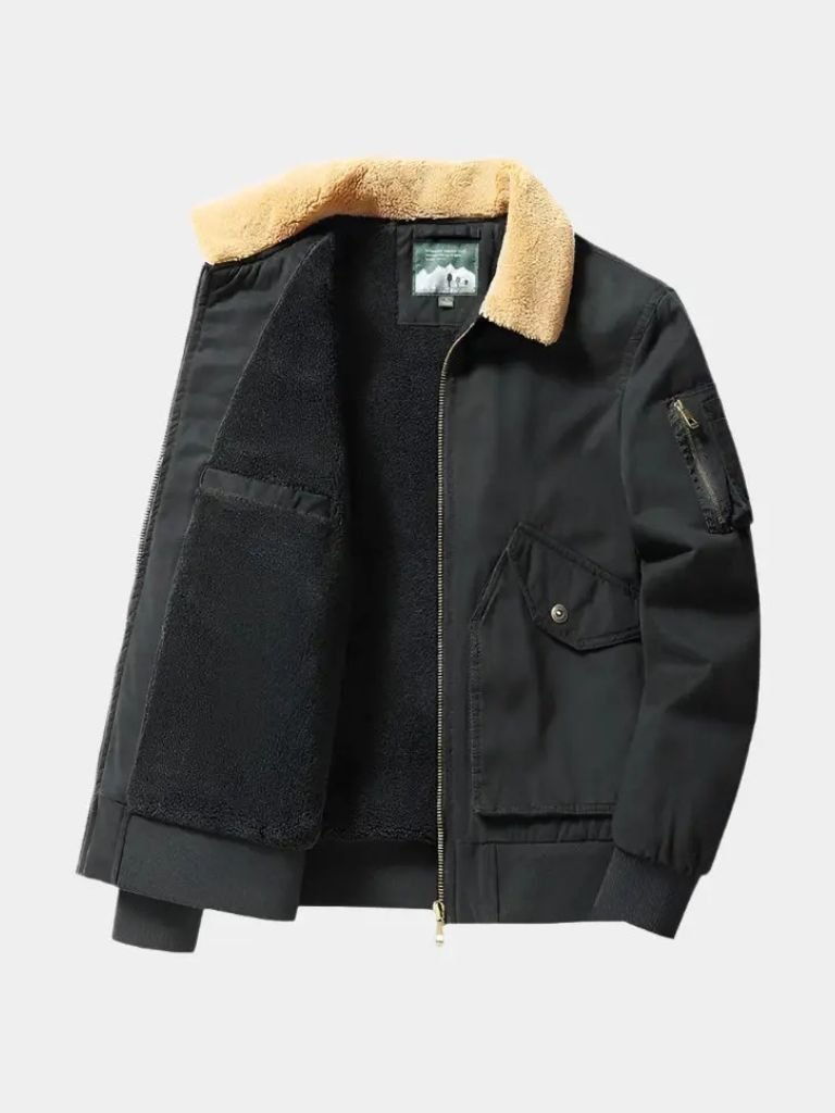 Casual Fleece Jacket - Classic Bomber