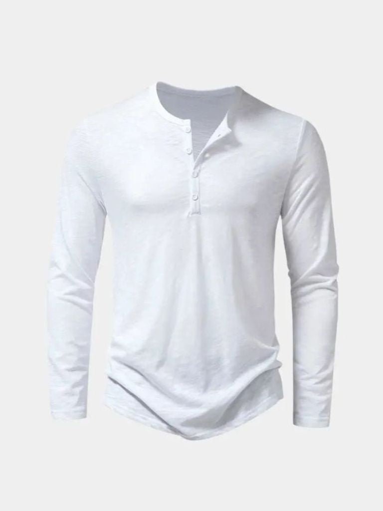 Long Sleeve Henley Premium Shirt