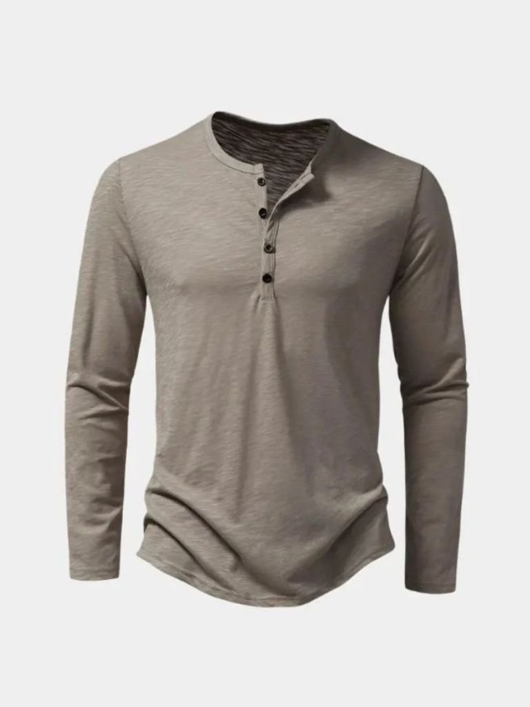Long Sleeve Henley Premium Shirt