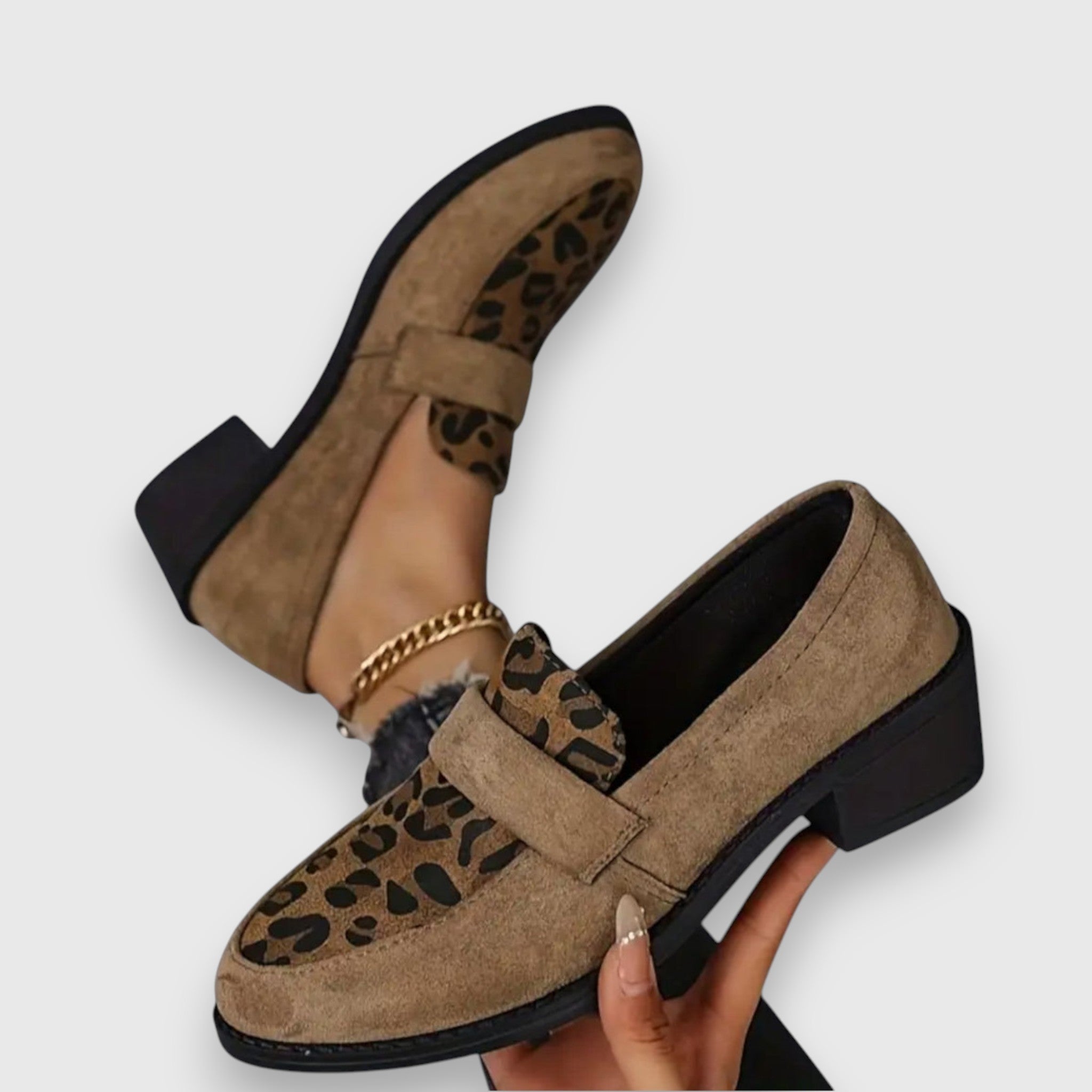 Comfortable Loafers Leopard Print