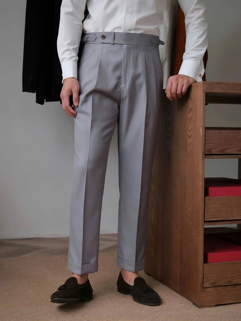 Genova Sidetab Pants – Luxury Tailored