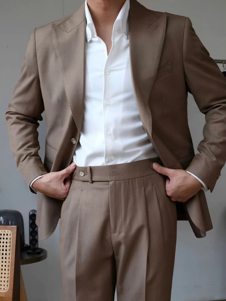 Genova Sidetab Pants – Luxury Tailored