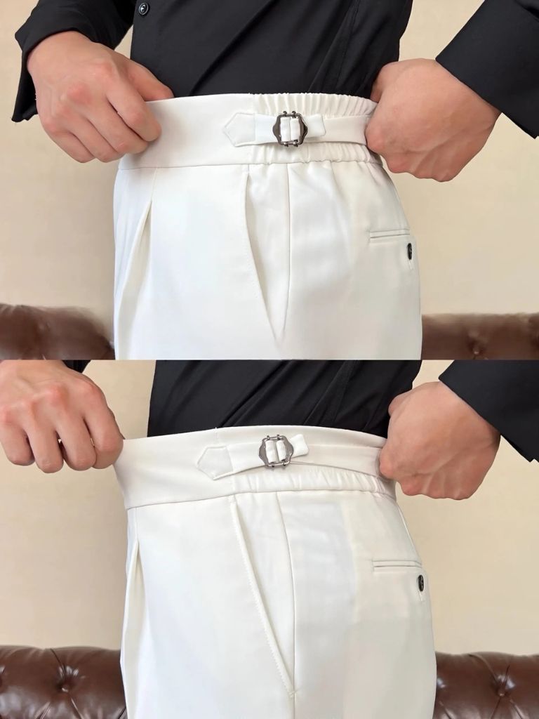 Elastic Side Tab Trousers Classic