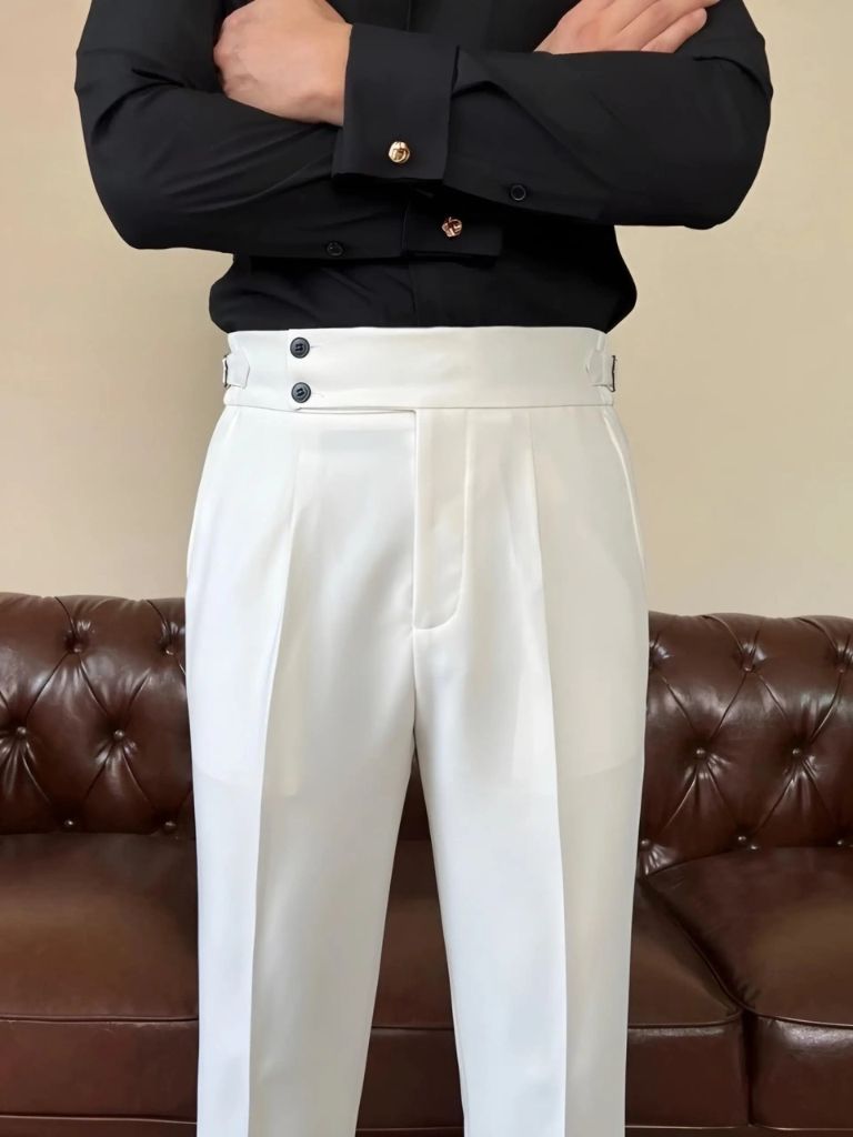 Elastic Side Tab Trousers Classic