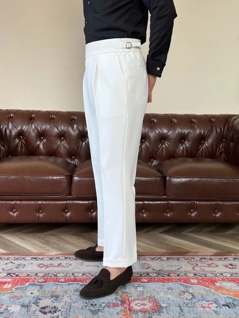 Elastic Side Tab Trousers Classic