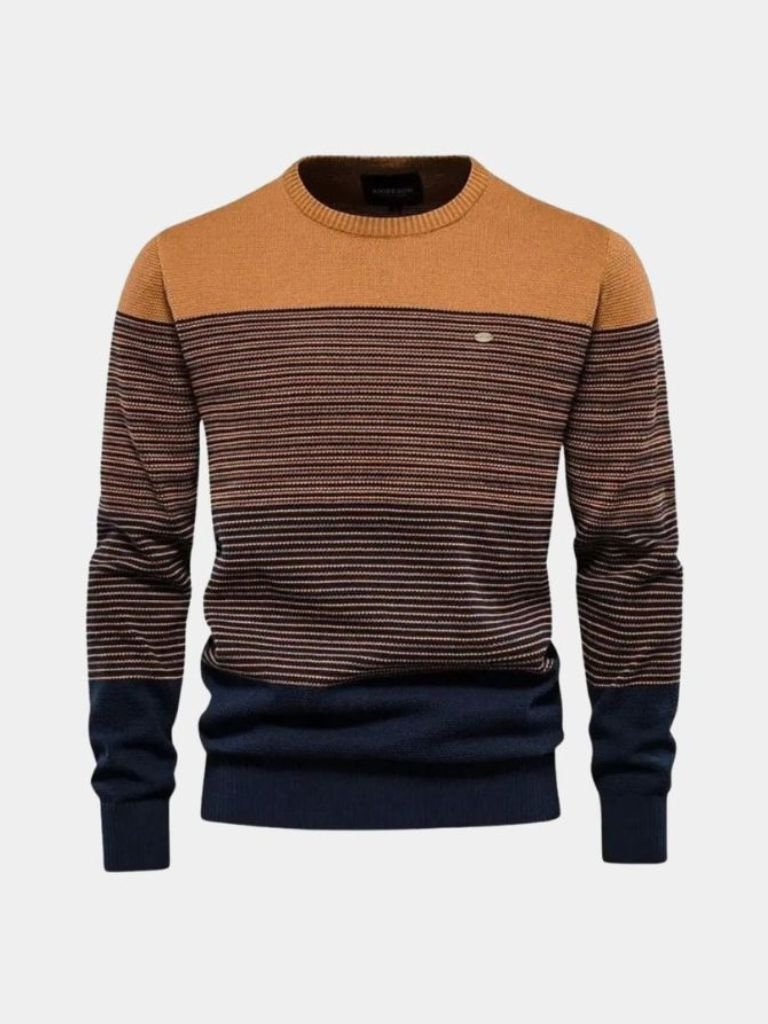 Men's Crew Neck Sweater - Cotton Pullover