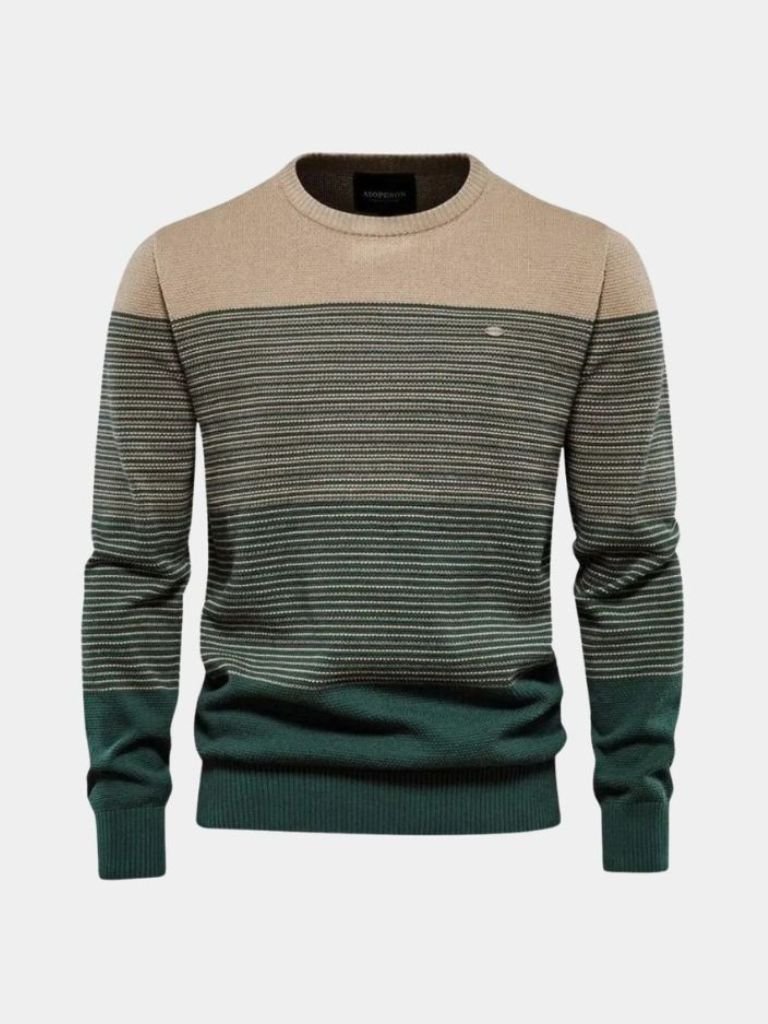 Men's Crew Neck Sweater - Cotton Pullover