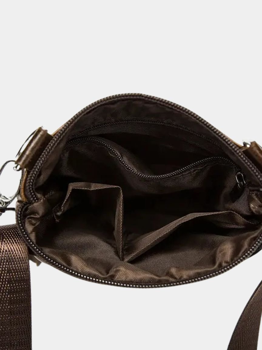 Leather Crossbody Bag - Premium Italian Leather