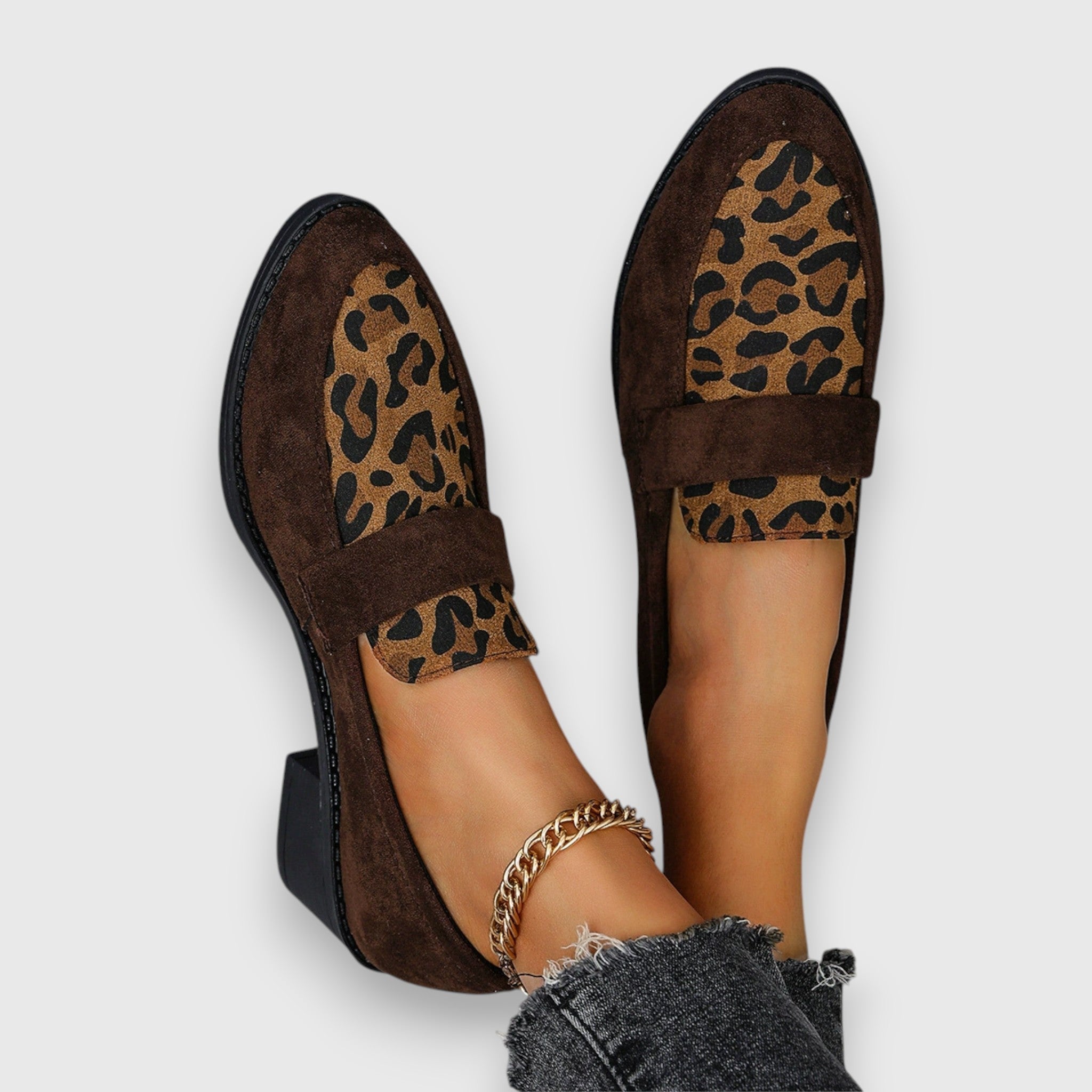 Comfortable Loafers Leopard Print