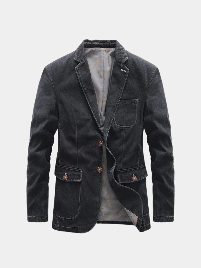 Denim Blazer Jacket | Classic Style