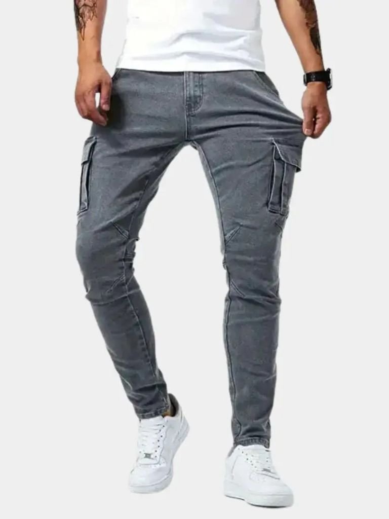 Denim Cargo Pants Comfortable Cotton Denim
