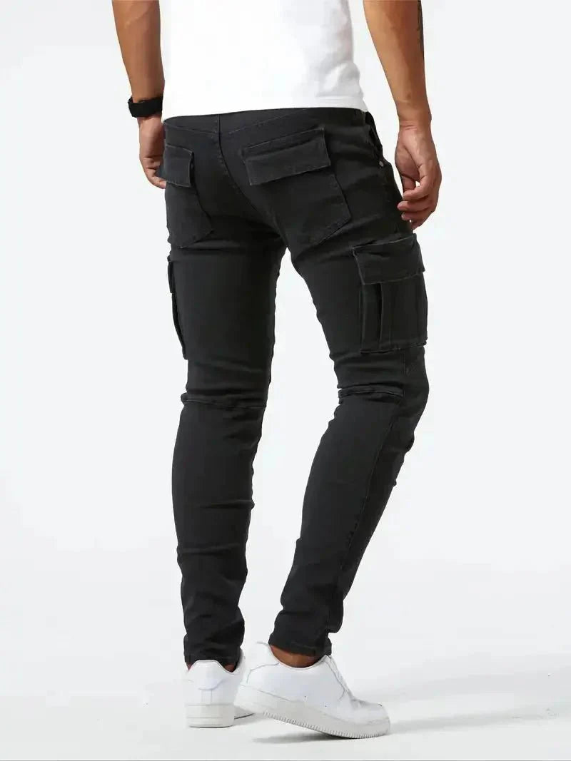 Denim Cargo Pants Comfortable Cotton Denim