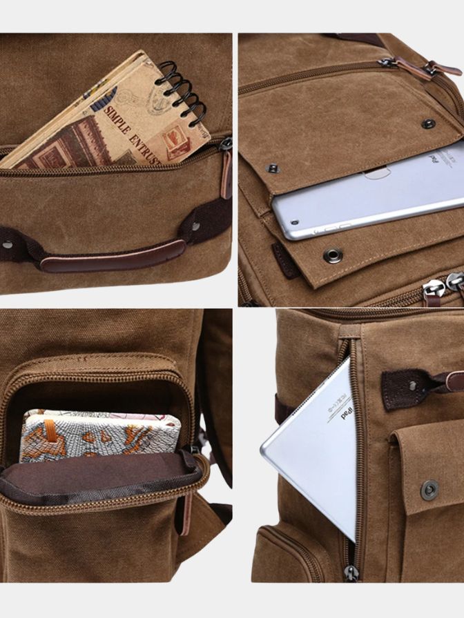 Vintage Backpack – Classic Leather Carryall