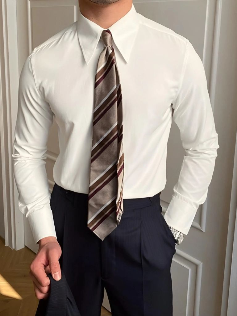 Spearpoint Collar Shirt – Premium Quality