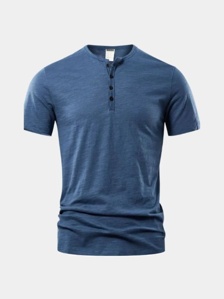 Casual Henley T-Shirt – Soft Cotton Classic