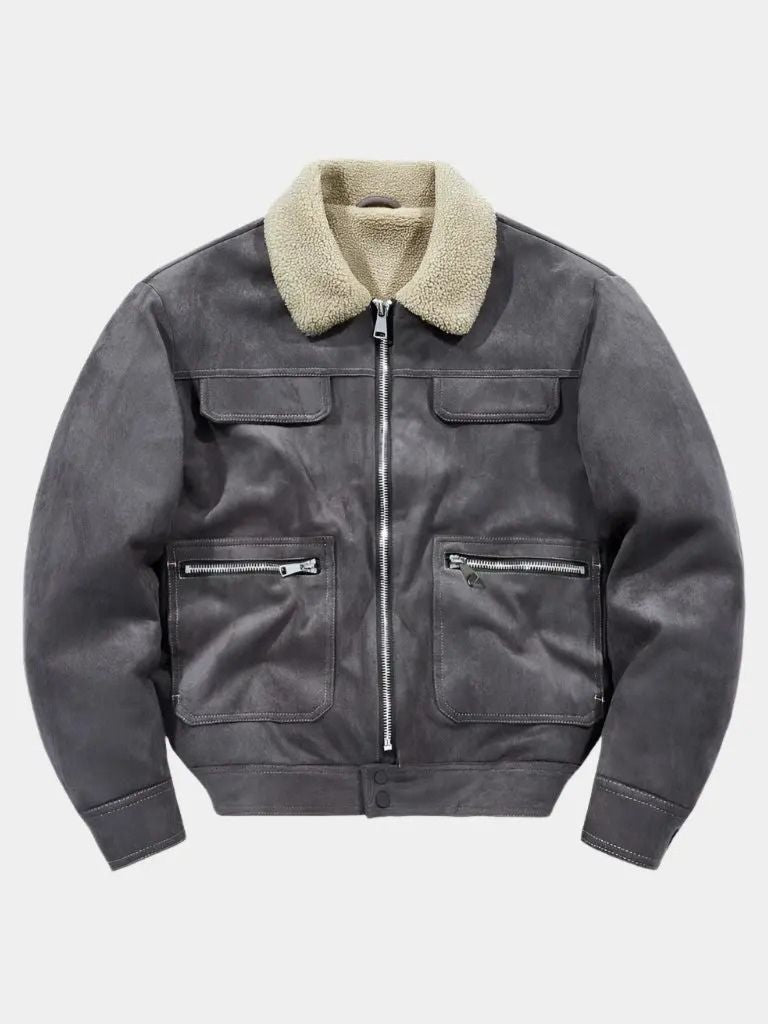 Fleece Suede Jacket - Elegant Premium Coat