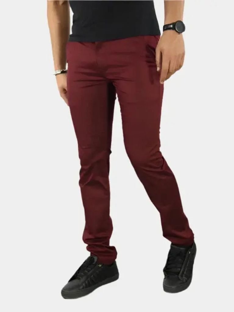 Slim Fit Pants | Premium Straight Trousers
