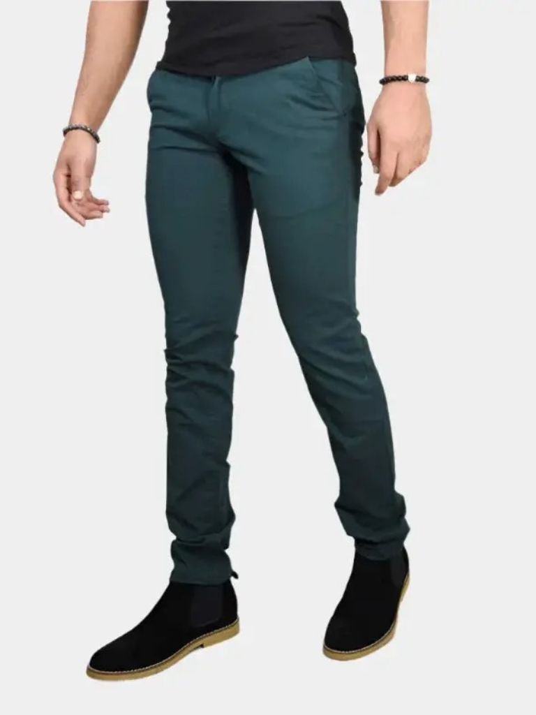 Slim Fit Pants | Premium Straight Trousers