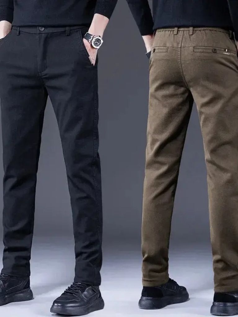 Stretchy Straight Pants | Comfortable Trousers