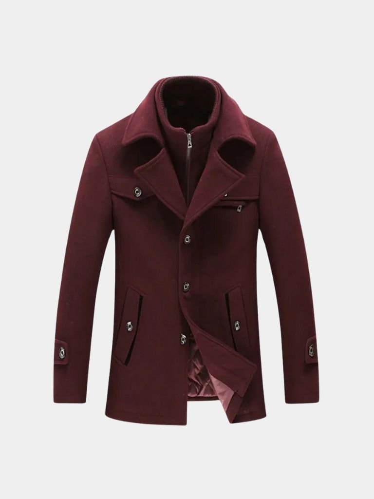 Wool Blend Coat – Elegant Winter Overcoat