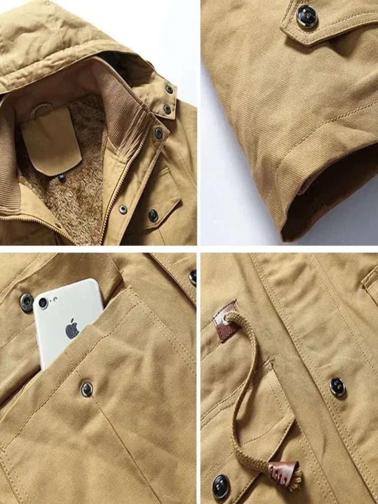 Fleece Bomber Jacket – Luxury Hooded Coat