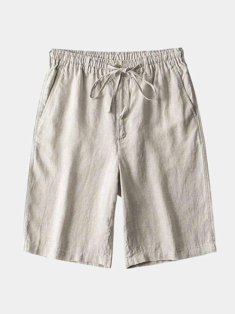 Gray Linen Shorts | Lightweight Breathable Style