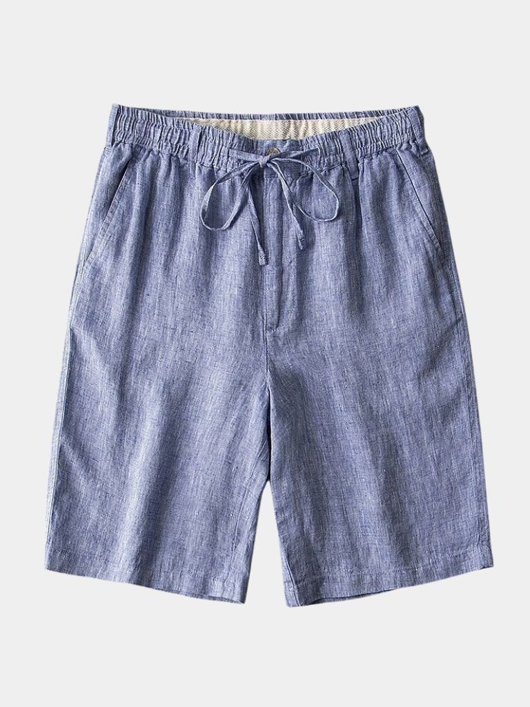 Gray Linen Shorts | Lightweight Breathable Style