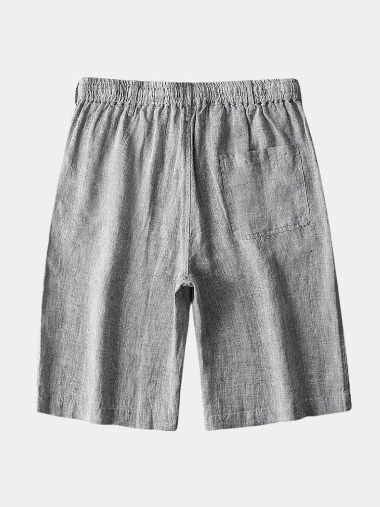 Gray Linen Shorts | Lightweight Breathable Style