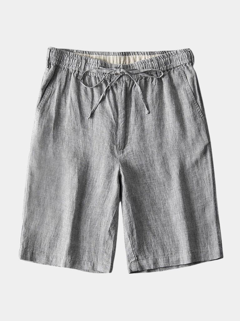 Gray Linen Shorts | Lightweight Breathable Style