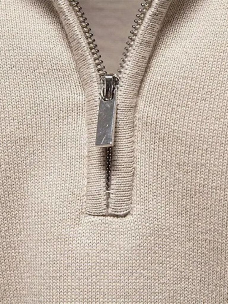 Half Zip Cardigan – Lightweight Knit Sweater