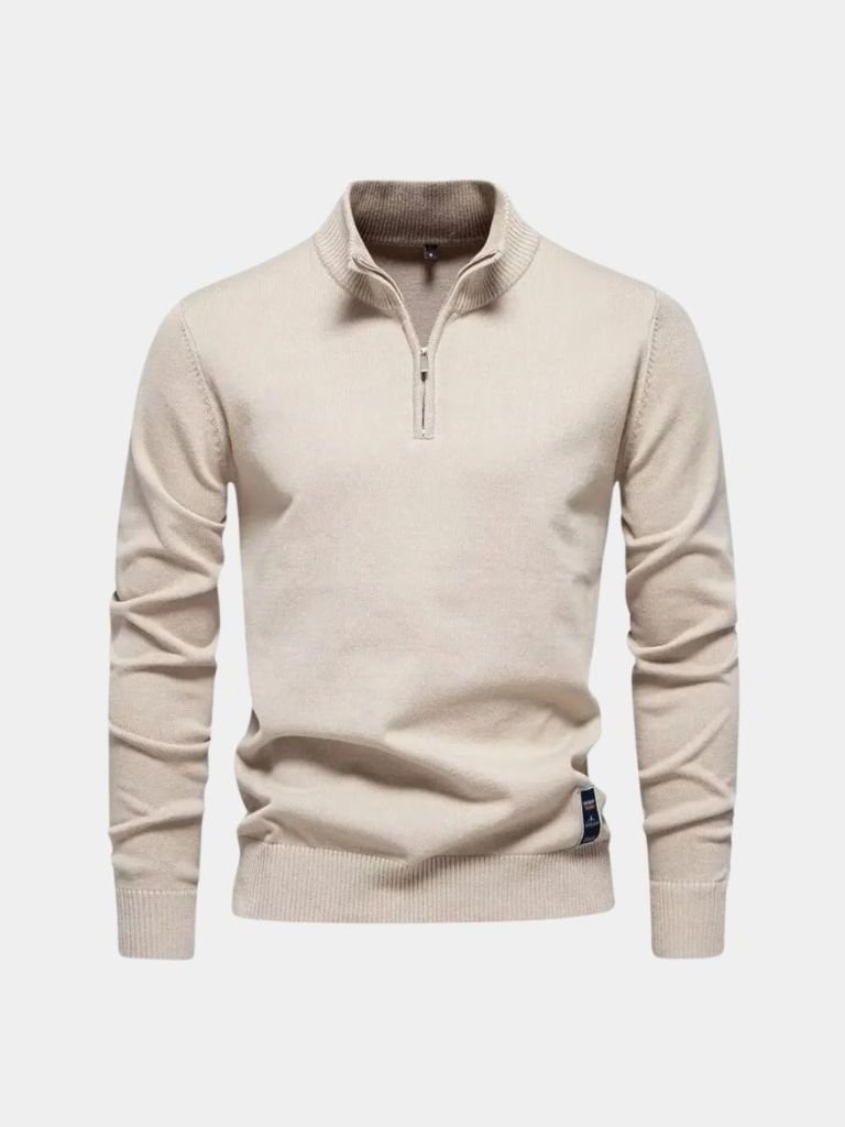 Half Zip Cardigan – Lightweight Knit Sweater