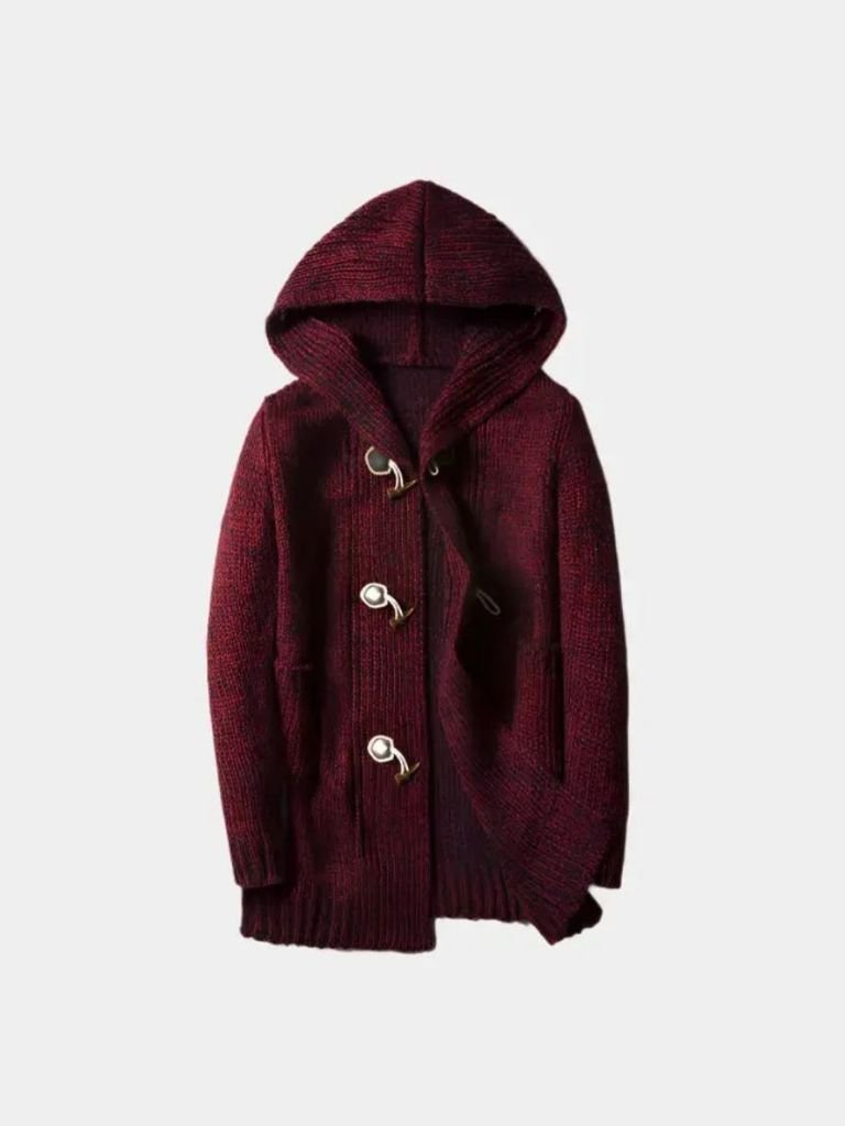 Knit Hooded Jacket – Stylish Lightweight Winter Coat